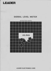 Leader LFC-945 Instruction Manual