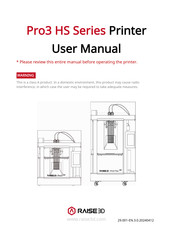 Raise3D Pro3 HS Series User Manual