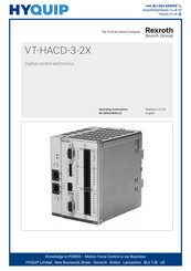 Bosch Rexroth VT-HACD-3-2X/0-I-00/000 Operating Instructions Manual