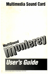 Turtle Beach MultiSound Monterey User Manual