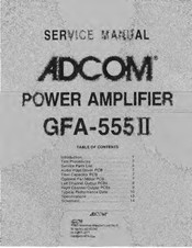 Adcom GFA-555II Service Manual