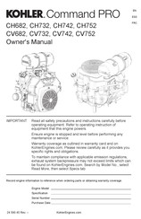 Kohler Command PRO CH742 Owner's Manual