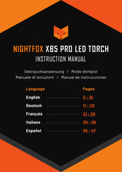 Nightfox XB5 PRO LED TORCH Instruction Manual