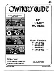 Bolens 115-053-000 Owner's Manual
