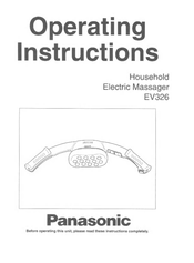 Panasonic EV-326 Operating Instructions Manual