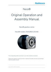Nabtesco Neco 42 Operation And Assembly Manual