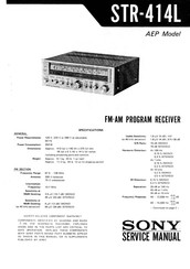 Sony STR-414L Service Manual