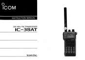 Icom IC-3SAT Instruction Manual