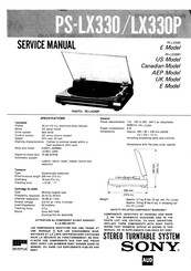 Sony PS-LX330P Service Manual