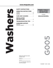 Hotpoint HTW200 Owner's Manual & Installation Instructions