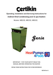 Certikin MB35S Operating, Installation And Servicing Instructions