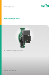 Wilo ZB00073339 Installation And Operating Instructions Manual