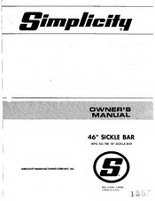 Simplicity 785 Owner's Manual