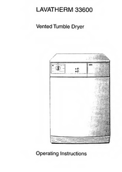 AEG LAVATHERM 33600 Operating Instructions Manual