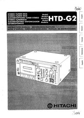 Hitachi HTD-G2 Instruction Manual