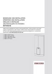 STIEBEL ELTRON HDB-E 27 Trend Manual For Operation And Installation