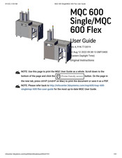 3D Systems MQC 600 Single User Manual