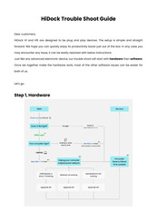 Realtek HiDock H1E Troubleshoot Manual