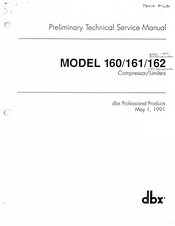 dbx 161 Service Manual