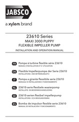Xylem JABSCO 23610-3103 Installation And Operation Manual