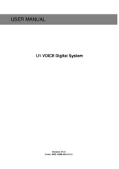 urmet domus U1 VOICE User Manual