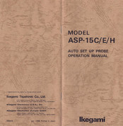Ikegami ASP-15C Operation Manual
