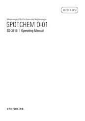 Arkray SPOTCHEM D-01 Operating Manual