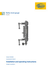Igema Reflex RG200 Installation And Operating Instructions Manual