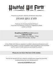 Haunted Hill Farm Soul Sucker HHSLSUCKR-FLSA Step-By-Step Manual