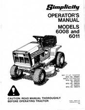 Simplicity 1690193 Operator's Manual