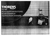 THORENS TD160 Instruction Manual