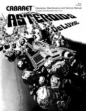 Warner Communications ATARI CABARET ASTEROIDS DELUXE Operation, Maintenance And Service Manual