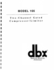 dbx 166 Service Manual