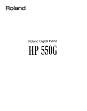 Roland HP550G Owner's Manual