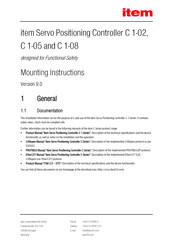 ITEM C 1-08 Mounting Instructions