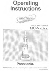 Panasonic Quickdraw MC-V7377 Operating Instructions Manual