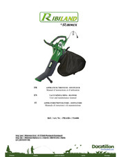 Ribimex PRASB+/514486 User And Maintenance Manual