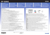 Epson PP-100NII Setup Manual