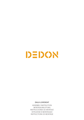 DEDON DALA LOVESEAT Assembly Instruction Manual
