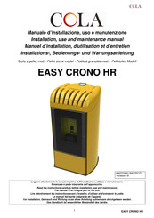 Cola EASY CRONO HR Instructions For Installation, Use And Maintenance Manual