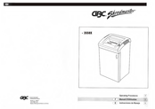 Gbc Shredmaster 3550X Operating Procedures Manual