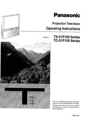 Panasonic TC-51P100 series Operating Instructions Manual