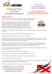 Strictly Beds & Bunks Celeste Assembly Instructions Manual