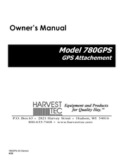 Harvest TEC 780GPS Owner's Manual