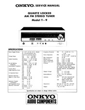 Onkyo T-9 Service Manual