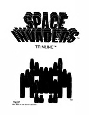 Taito Space Invaders Trimline Manual