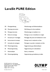 Olymp LavaSit PURE Mounting Instructions