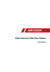 HIKVISION DS-KV8113-WME1(C)/Flush User Manual
