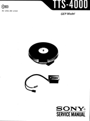 Sony TTS-4000 Service Manual