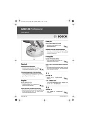 Bosch GCB 120 Professional Quick Start Manual